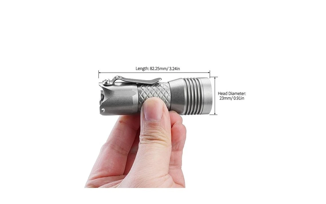 MecArmy PS16 Compact 2000 Lumen Stainless Steel EDC Torch - Image 6