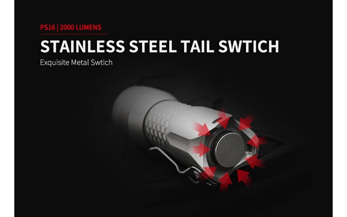 MecArmy PS16 Compact 2000 Lumen Stainless Steel EDC Torch - Image 15