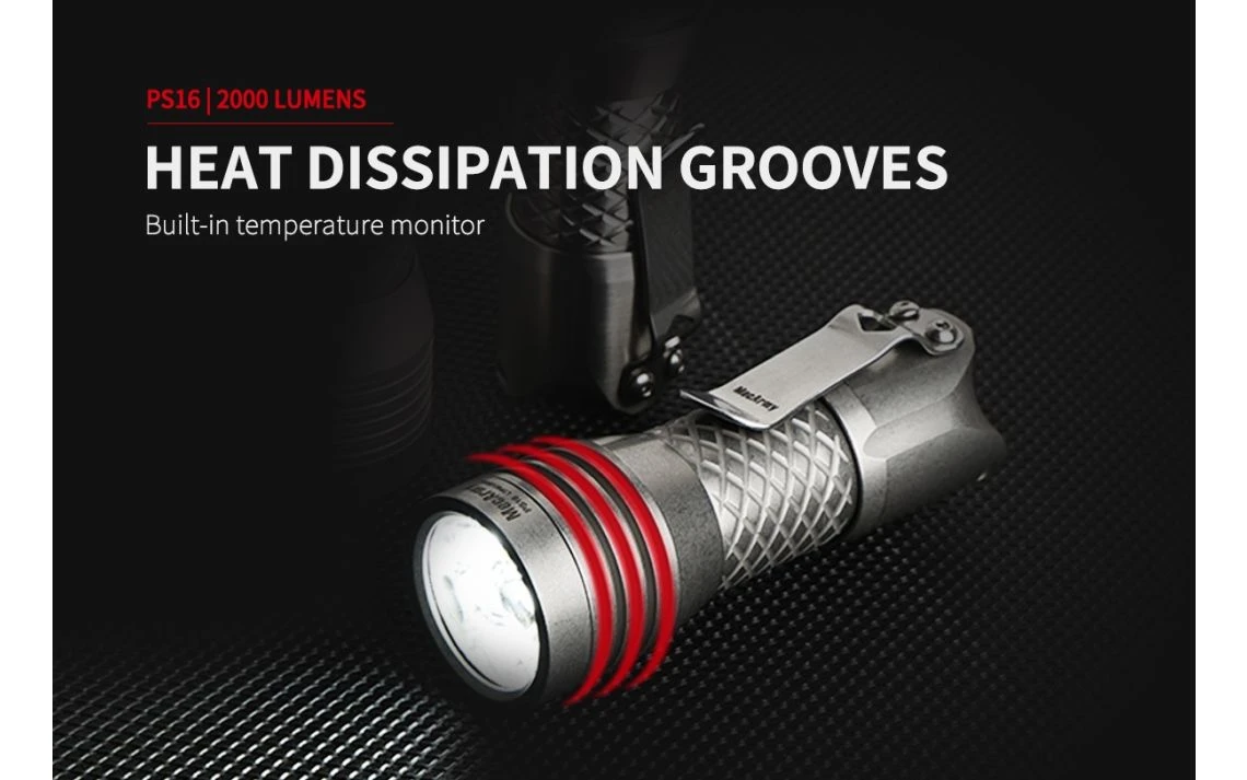 MecArmy PS16 Compact 2000 Lumen Stainless Steel EDC Torch - Image 18