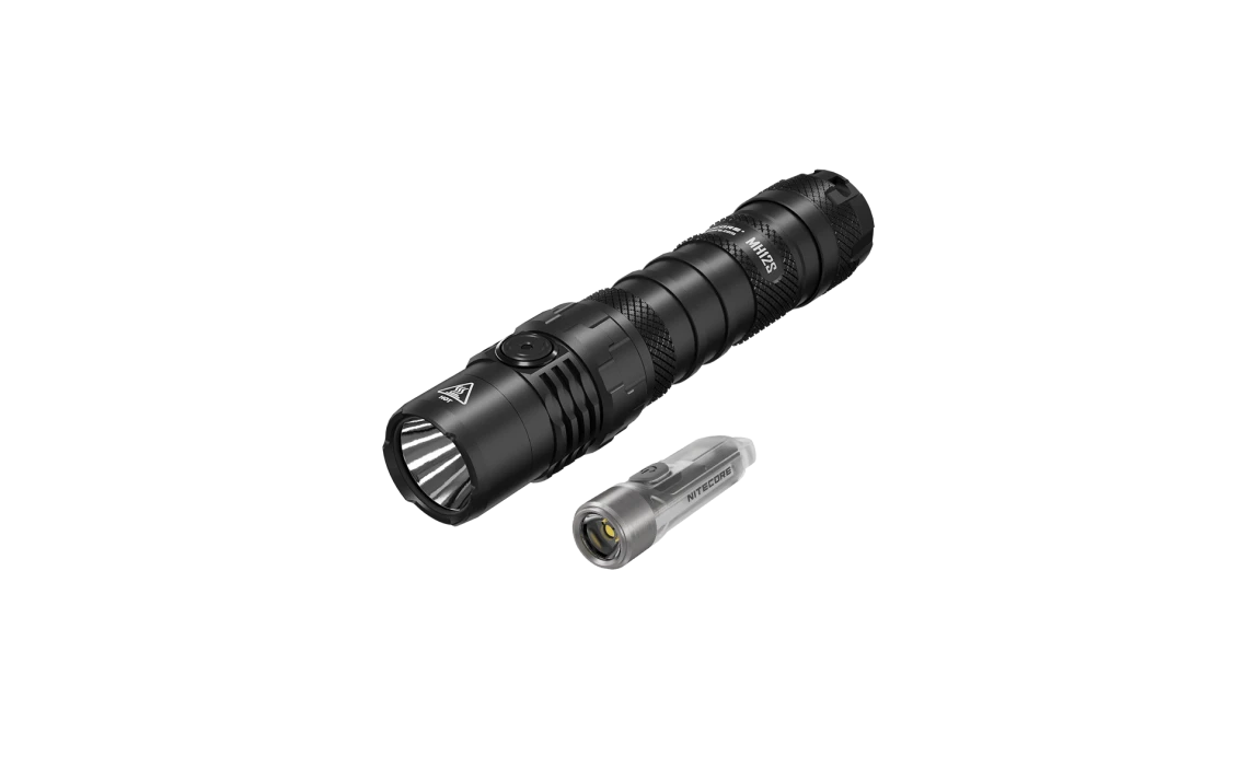Nitecore MH12S 1800 Lumen Torch + Tiki Keychain Light Bundle 3 Nitecore MH12S 1800 Lumen Torch + Tiki Keychain Light Bundle