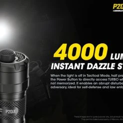 Nitecore P20iX Compact 4000 Lumen 221m USB-C Rechargeable Tactical Floodlight -Nitecore shop nitecore p20ix 8