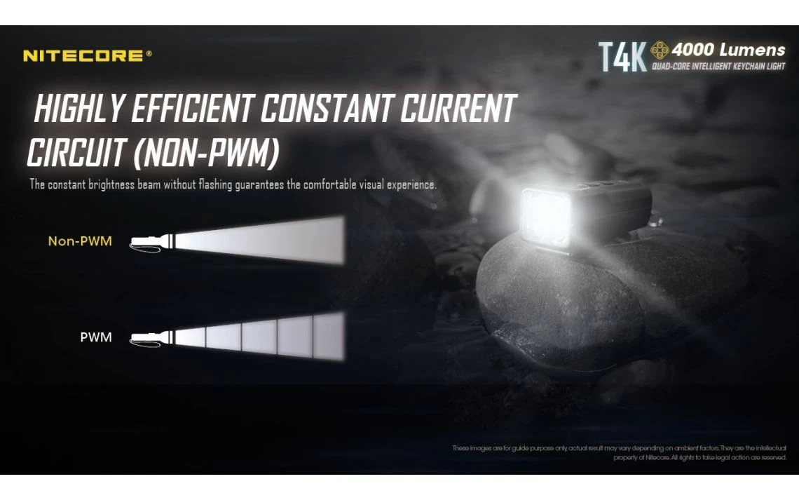 Nitecore T4K Powerful 4000 Lumen USB-C Rechargeable Keychain Light - Image 18