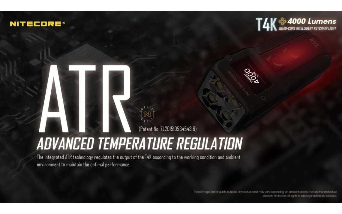 Nitecore T4K Powerful 4000 Lumen USB-C Rechargeable Keychain Light - Image 19