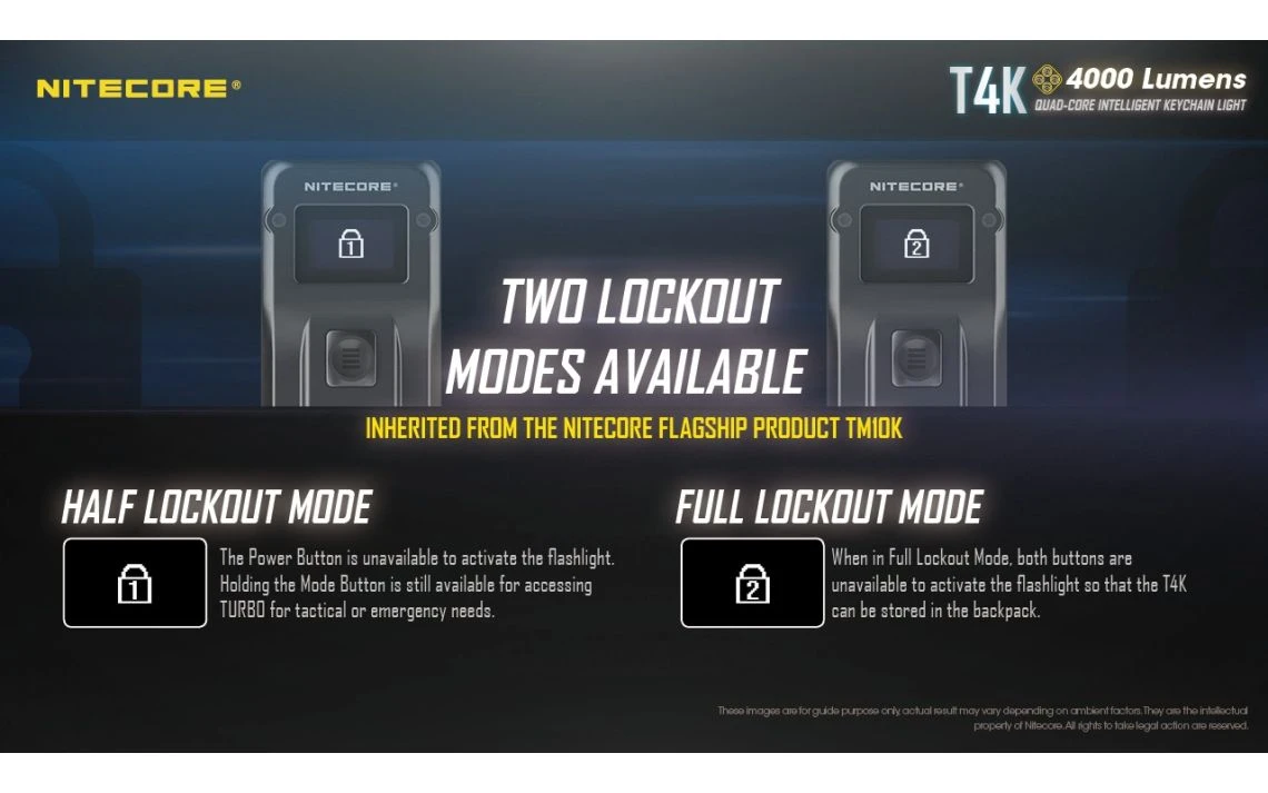 Nitecore T4K Powerful 4000 Lumen USB-C Rechargeable Keychain Light - Image 13