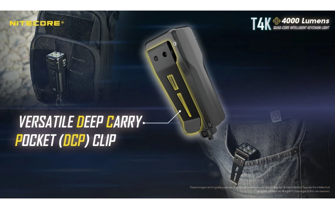 Nitecore T4K Powerful 4000 Lumen USB-C Rechargeable Keychain Light - Image 14