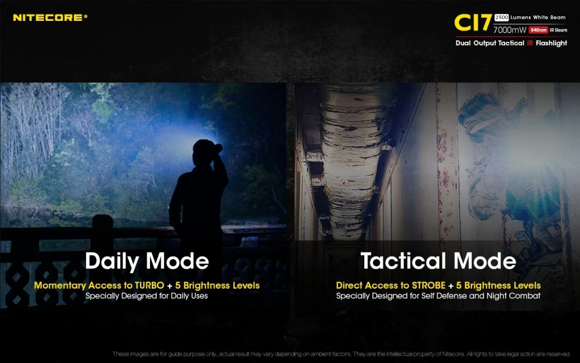 Nitecore CI7 Dual 2500 Lumen White And IR LED Torch - Image 10