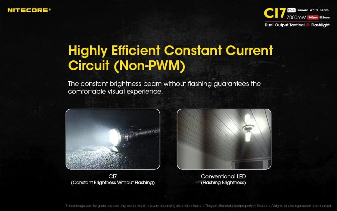 Nitecore CI7 Dual 2500 Lumen White And IR LED Torch - Image 15