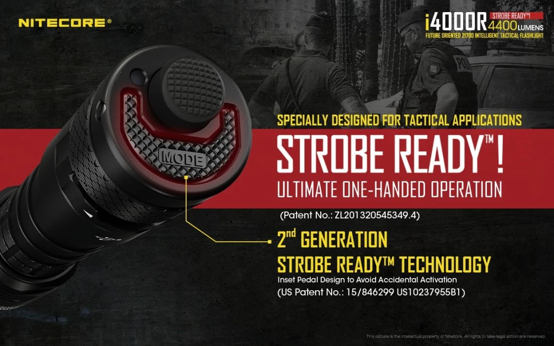 Nitecore I4000R Future Oriented 4400 Lumen Tactical Rechargeable LED Torch - Image 12