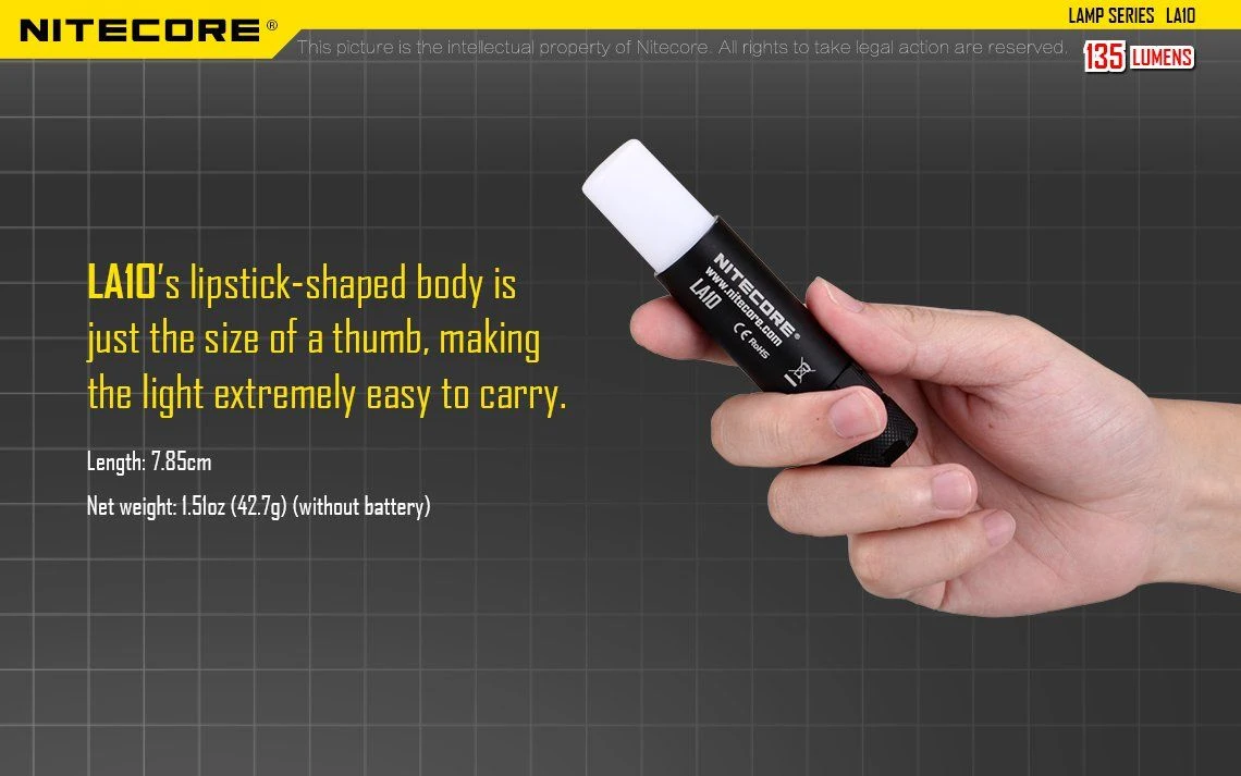 Nitecore LA10 135 Lumen 1 X AA LED Camping Light - Image 12