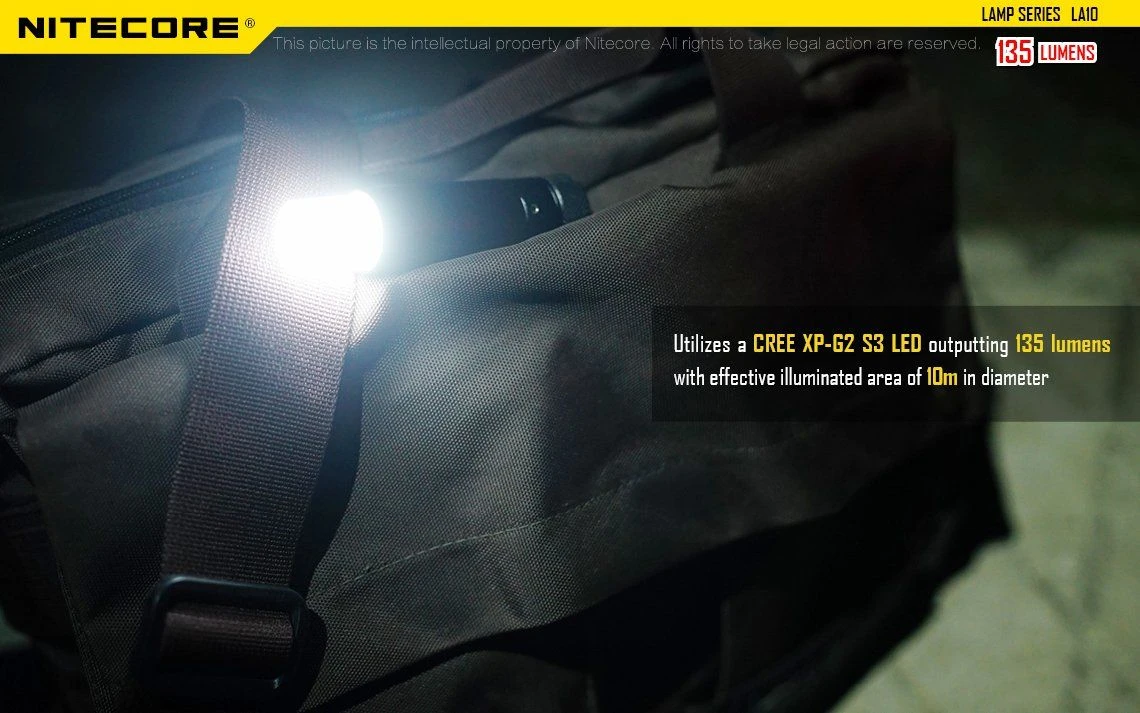 Nitecore LA10 135 Lumen 1 X AA LED Camping Light - Image 10
