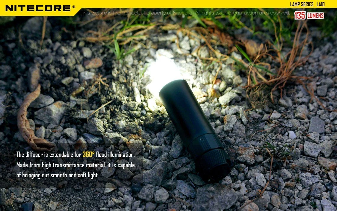 Nitecore LA10 135 Lumen 1 X AA LED Camping Light - Image 9