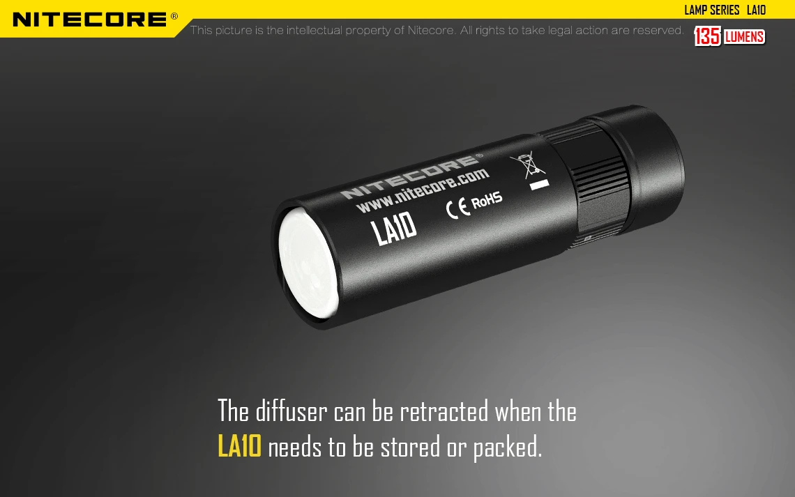 Nitecore LA10 135 Lumen 1 X AA LED Camping Light - Image 8