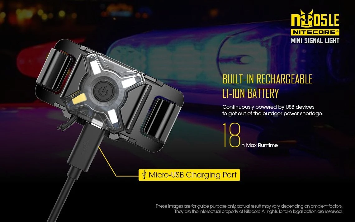 Nitecore NU05 LE Mini 20 Lumen Signal LED Headlamp - Image 7