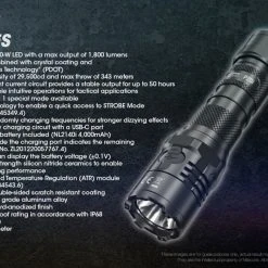 Nitecore P20i Compact USB-C Rechargeable 1800 Lumen Tactical Torch 56 Nitecore P20i Compact USB-C Rechargeable 1800 Lumen Tactical Torch -Nitecore shop nitecore p20i 22