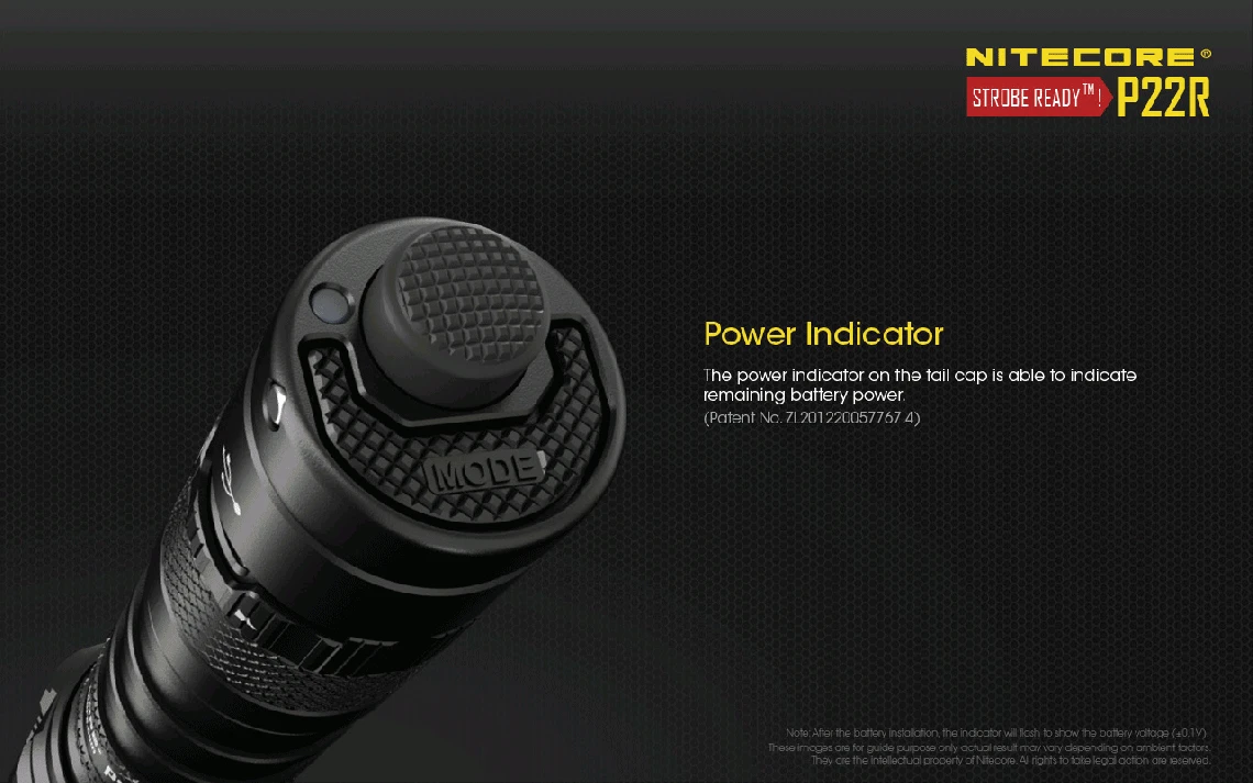 Nitecore P22R Strobe-ready 1800 Lumen Rechargeable Tactical LED Torch - Image 14