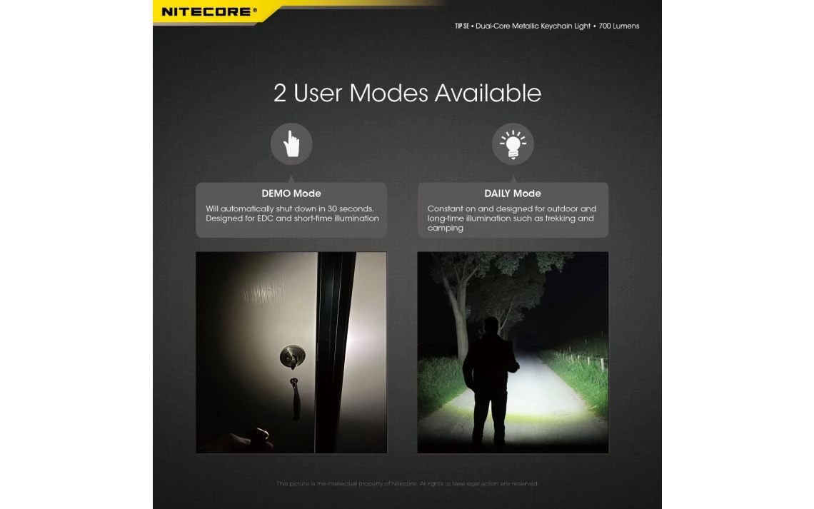 Nitecore TIP SE Compact 700 Lumen USB-C Rechargeable Keychain Light 15 Nitecore TIP SE Compact 700 Lumen USB-C Rechargeable Keychain Light - Image 13