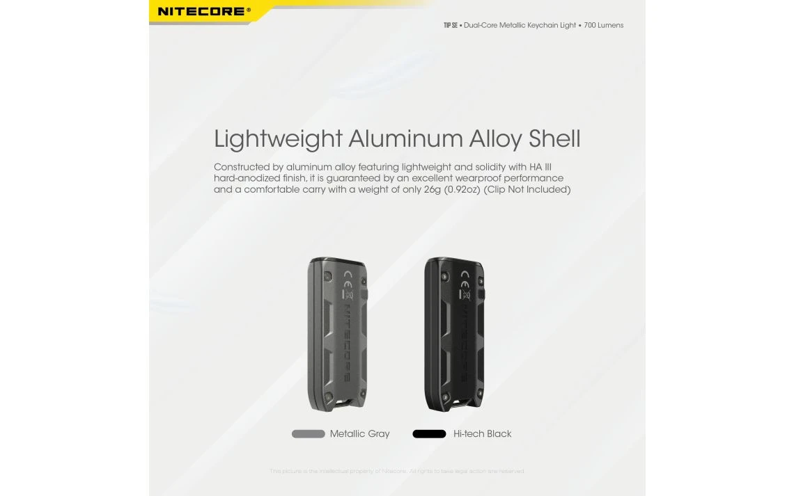 Nitecore TIP SE Compact 700 Lumen USB-C Rechargeable Keychain Light 8 Nitecore TIP SE Compact 700 Lumen USB-C Rechargeable Keychain Light - Image 6