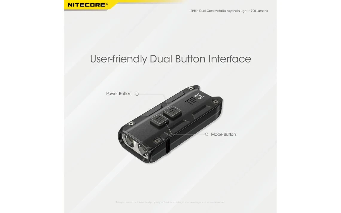 Nitecore TIP SE Compact 700 Lumen USB-C Rechargeable Keychain Light 14 Nitecore TIP SE Compact 700 Lumen USB-C Rechargeable Keychain Light - Image 12