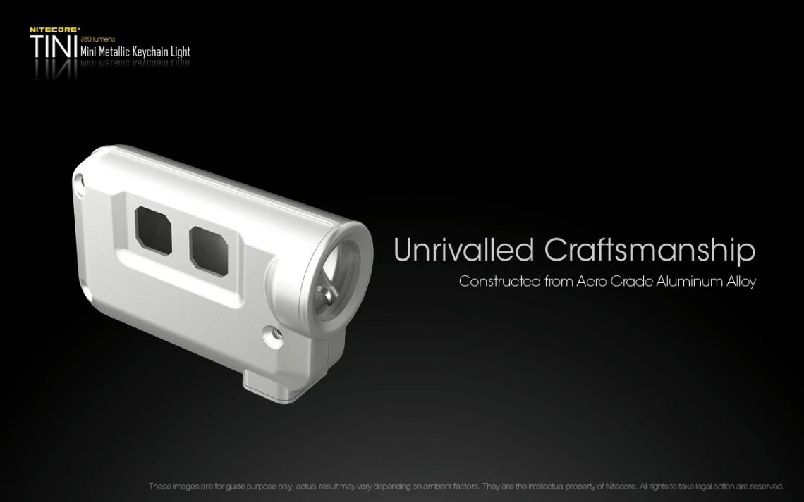 Nitecore Tini Cu 380 Lumen USB Rechargeable Keychain Light - Image 5