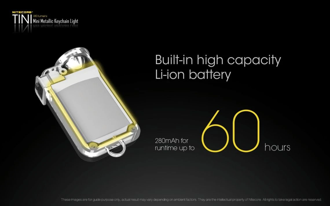 Nitecore Tini Cu 380 Lumen USB Rechargeable Keychain Light - Image 7