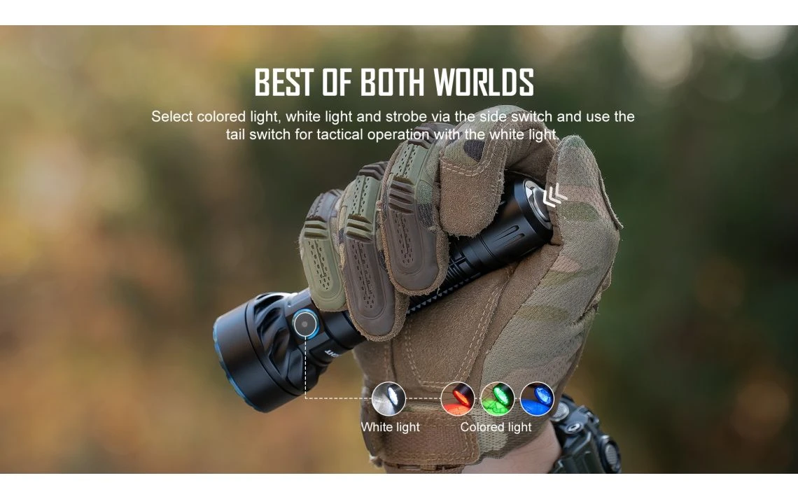 Olight Freyr 1750 Lumen Multi-coloured White & RGB Rechargeable Tactical Torch - Image 7