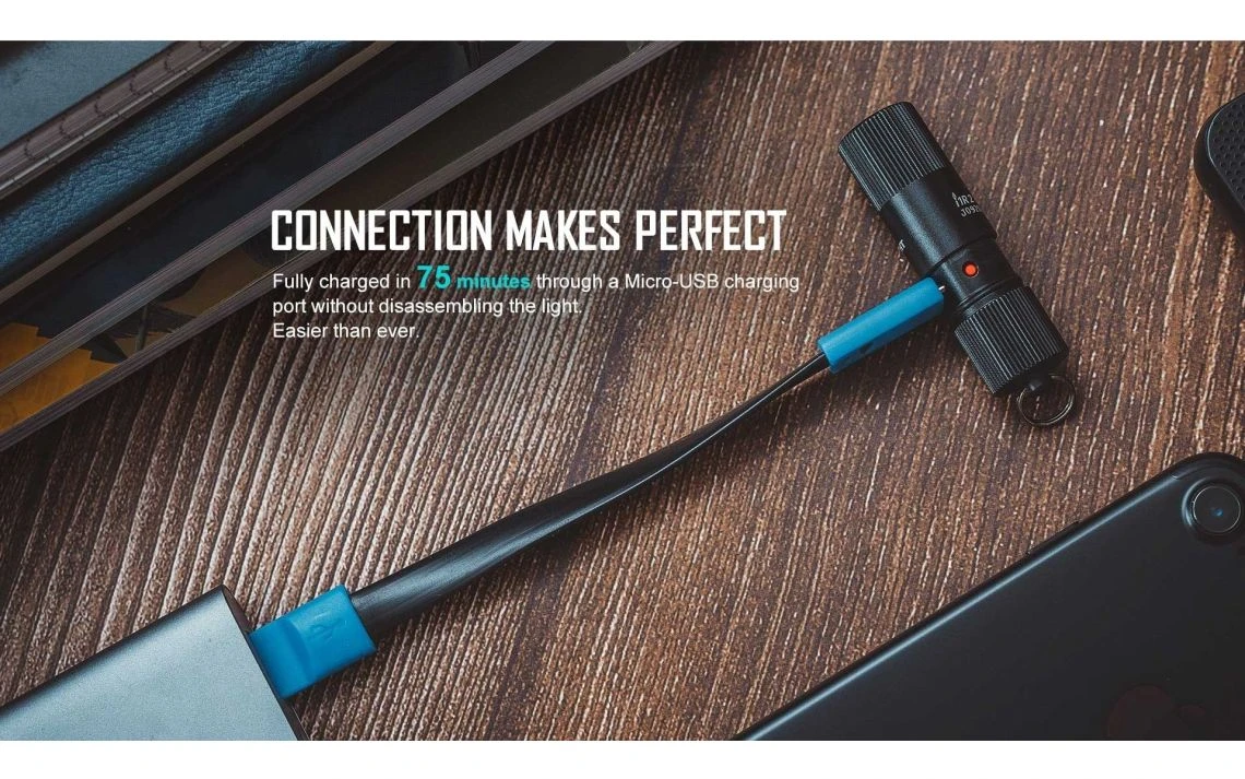 Olight I1R 2 Tiny 150 Lumen USB Rechargeable Keyring Torch - Image 12