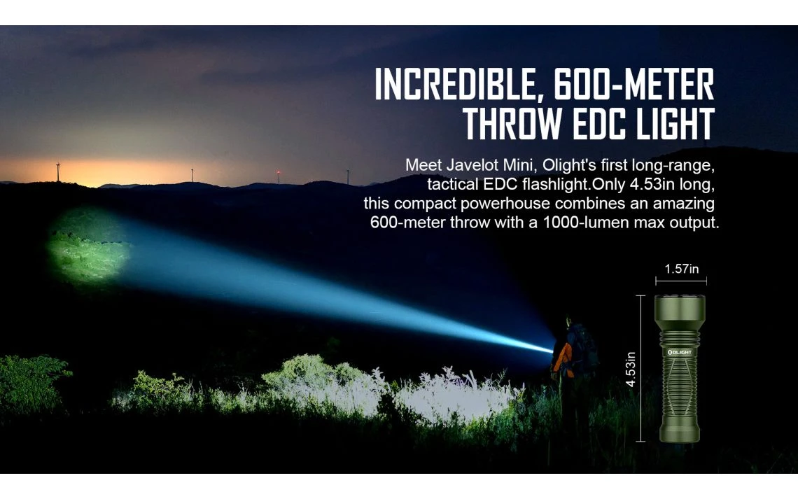 Olight Javelot Mini 1000 Lumen Long-range EDC Torch - Image 9