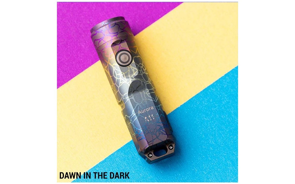 Rovyvon Aurora A11 Super Compact 650 Lumen Colourful Titanium Keychain Light With Optional Tritium Vials - Image 4