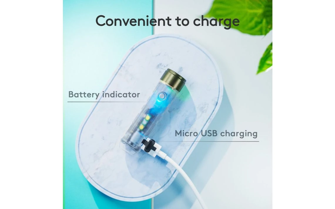 RovyVon Aurora A5x 7075 Version Compact 650 Lumen GITD Rechargeable Keychain Light With UV Option - Image 3