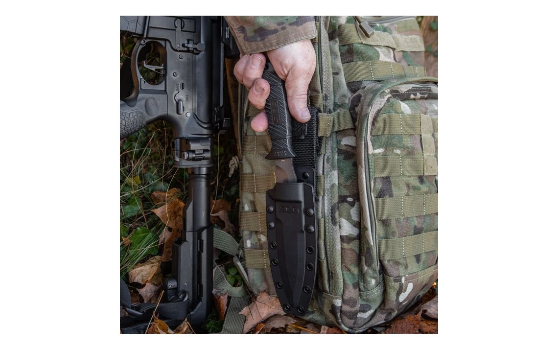 SOG Seal Pup Hard Nylon Sheath Fixed Blade Knife - Image 12