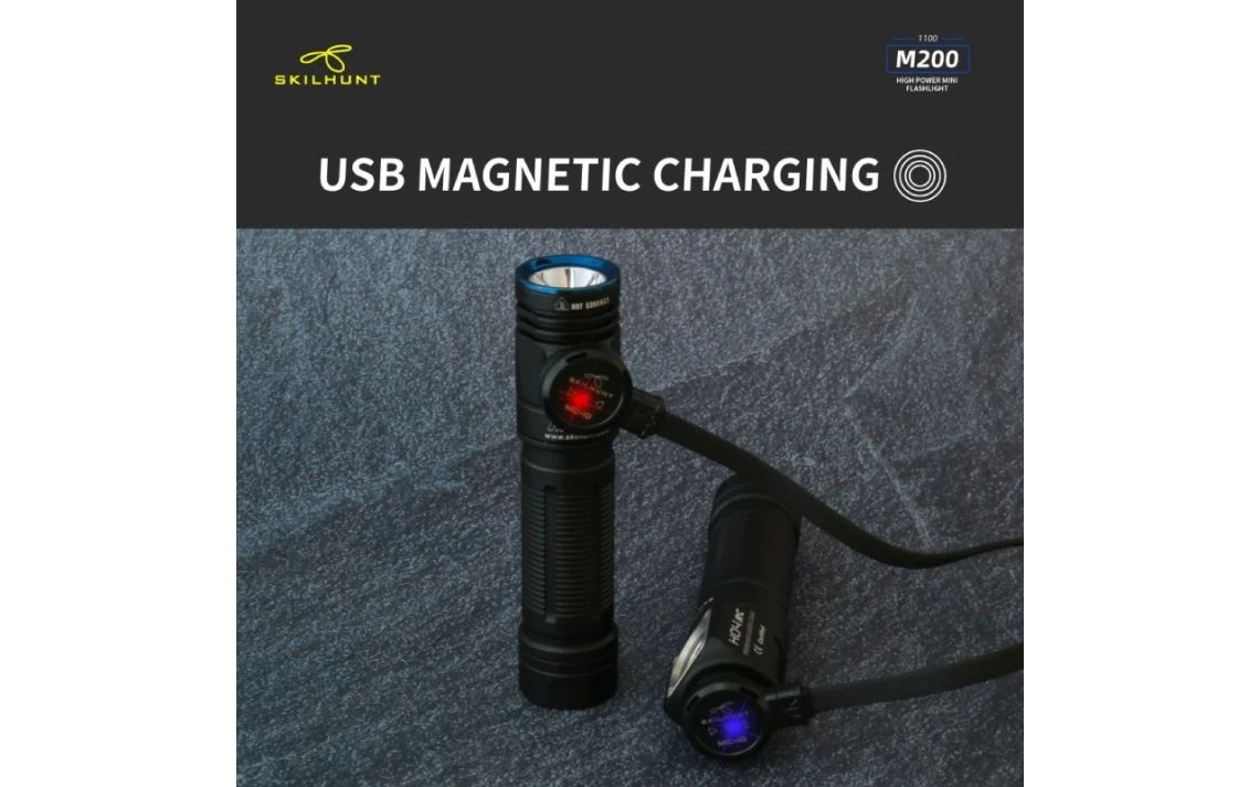 Skilhunt M200 Compact 1100 Lumen Magnetic Rechargeable LED Torch - Image 11