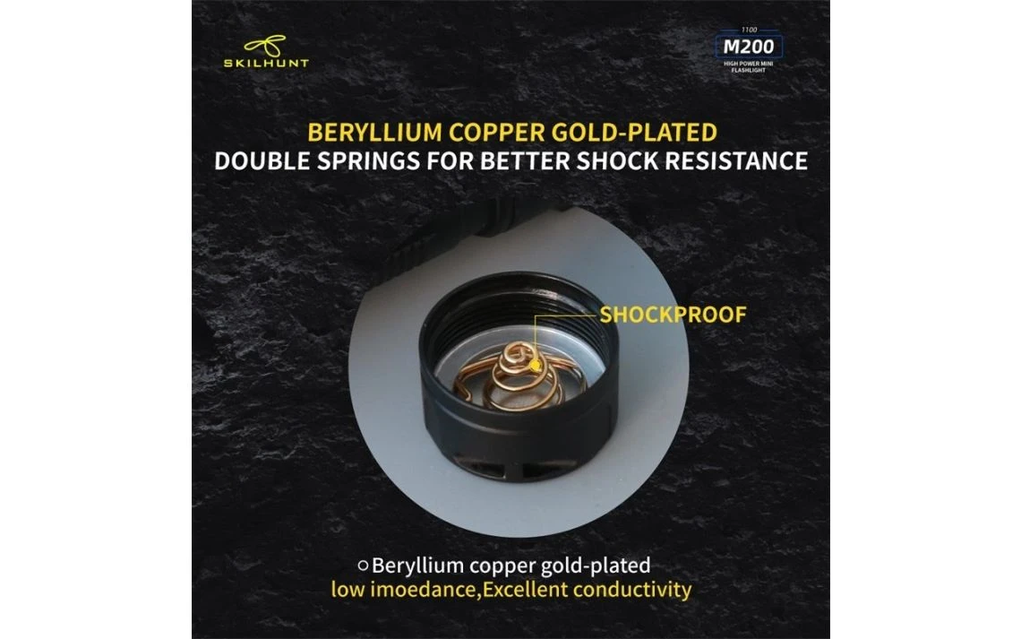 Skilhunt M200 Compact 1100 Lumen Magnetic Rechargeable LED Torch - Image 15