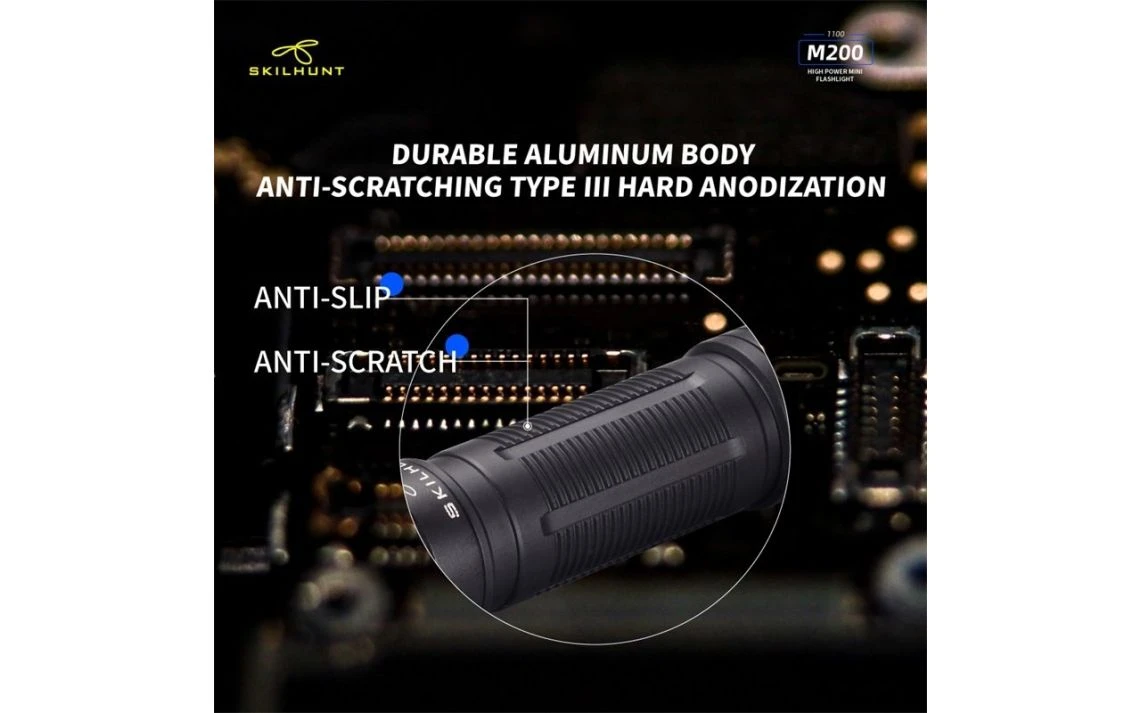 Skilhunt M200 Compact 1100 Lumen Magnetic Rechargeable LED Torch - Image 5