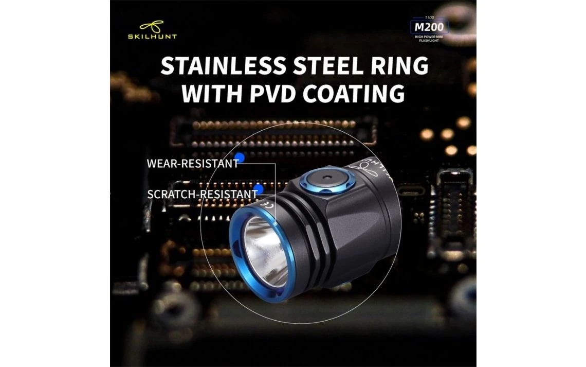 Skilhunt M200 Compact 1100 Lumen Magnetic Rechargeable LED Torch - Image 9