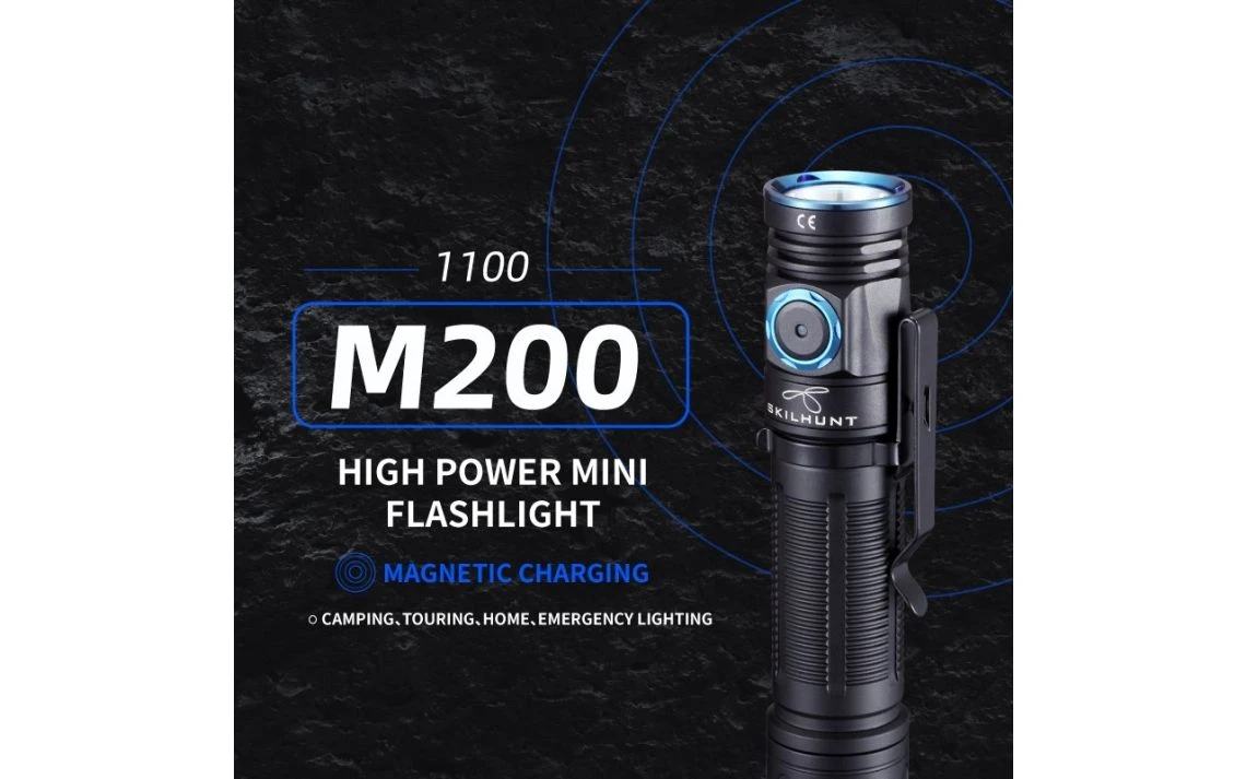 Skilhunt M200 Compact 1100 Lumen Magnetic Rechargeable LED Torch - Image 3