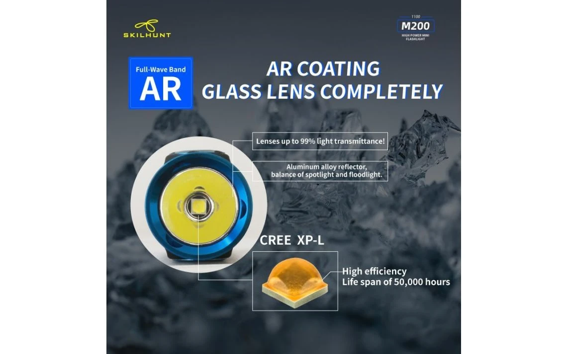 Skilhunt M200 Compact 1100 Lumen Magnetic Rechargeable LED Torch - Image 10