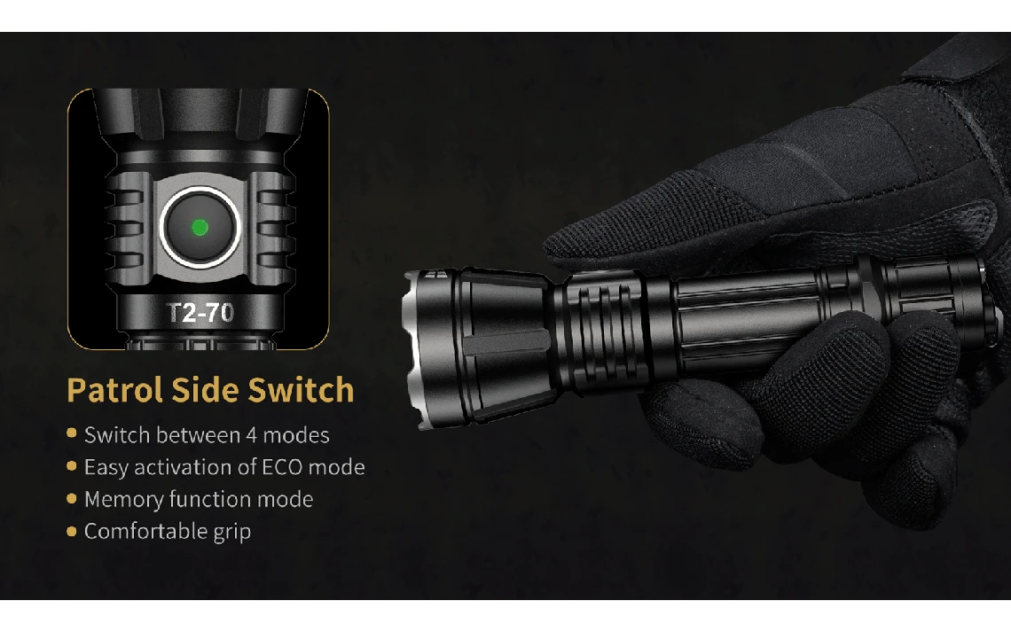 Speras T2-70 Compact 3300 Lumen 280m Rechargeable LED Torch - Image 11