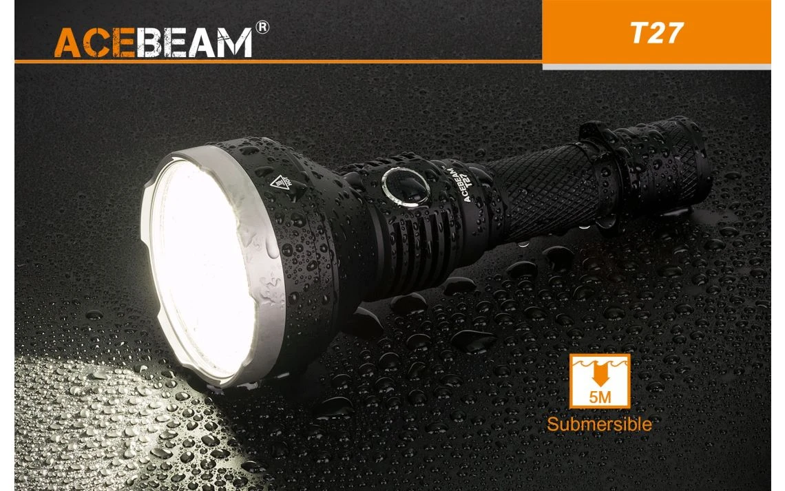 Acebeam T27 Green Beam 220 Lumen Rechargeable LED Torch - Image 5