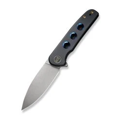 WE Knife WE20052B-1 Shakan Flipper Knife Titanium With Holes Handle 2.97''