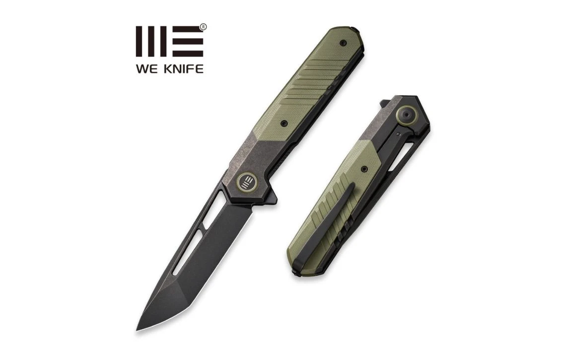 WE Knife WE20073-2 Arsenal Flipper Knife Titanium Handle With G10 Integral Spacer 3.56'' 8 WE Knife WE20073-2 Arsenal Flipper Knife Titanium Handle With G10 Integral Spacer 3.56'' - Image 6